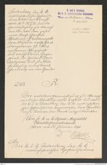k.k. naturhistorisches Hofmuseum, Intendanzakten 1885-1896 (Hauer), Aktenzahl Z.105.a/1891, Seite 1